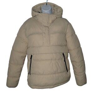 The Very Warm Anorak Puffer - Latte Unisex XXS‎ Jacket Tan Ski Snowboard